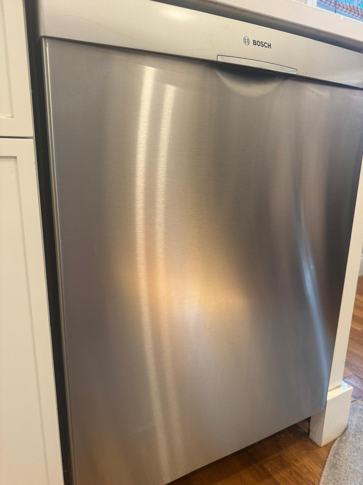 Bathroom after renovation dust cleaning