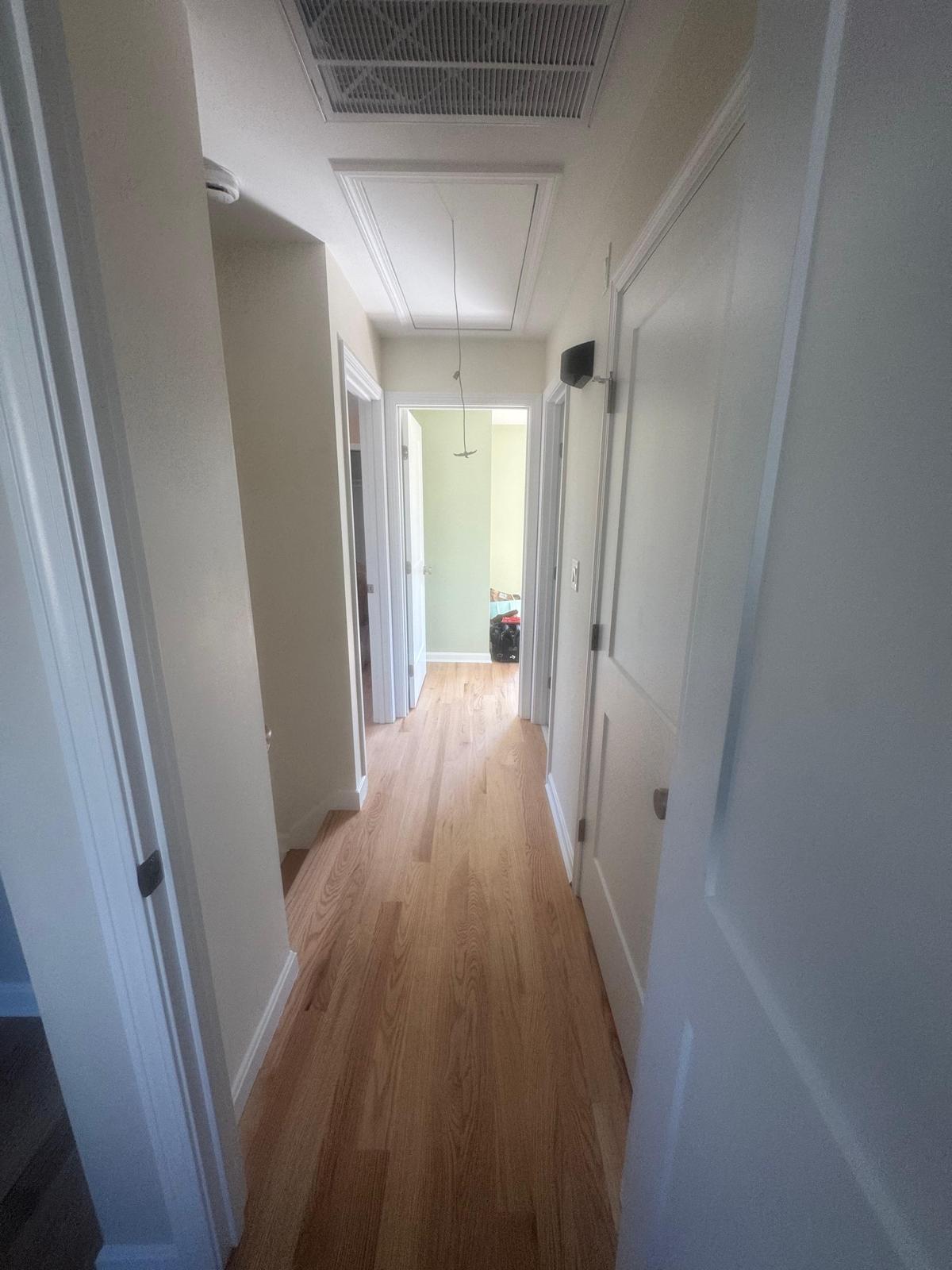 Bathroom after renovation dust cleaning